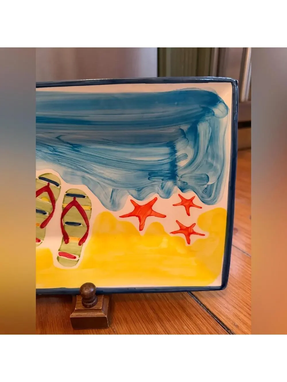 Sur La Table Vintage Summer Ocean Beach Tray & accessories